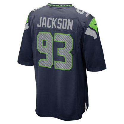 Seattle Seahawks Branden Jackson 2092 Game Navy Football Jersey product image