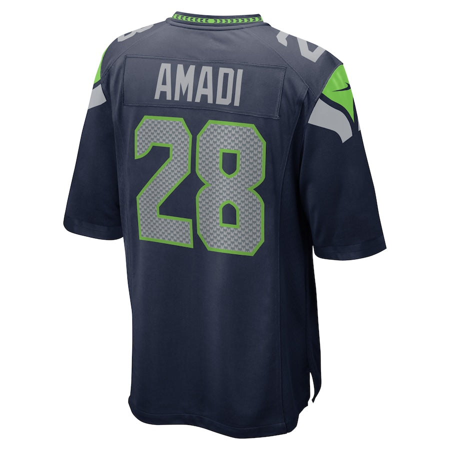 Seattle Seahawks Ugo Amadi Game Navy Football Jersey product image