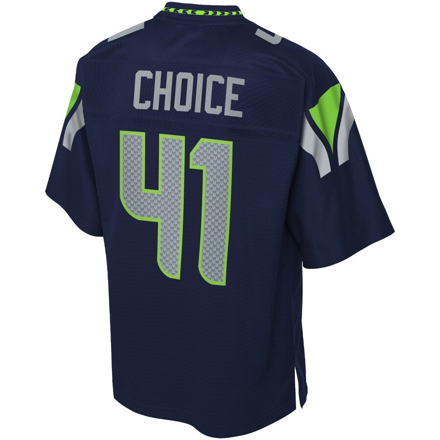 Seattle Seahawks Adam Choice Pro Line Big & Tall Navy Football Jersey product image