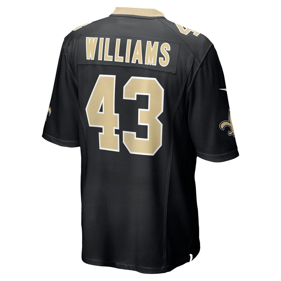 New Orleans Saints Marcus Williams Game Black Football Jersey product image