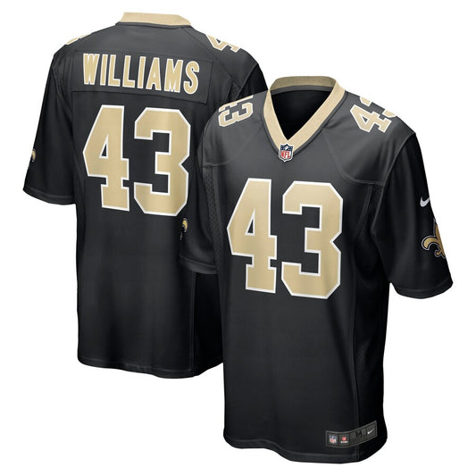 New Orleans Saints Marcus Williams Game Black Football Jersey product image