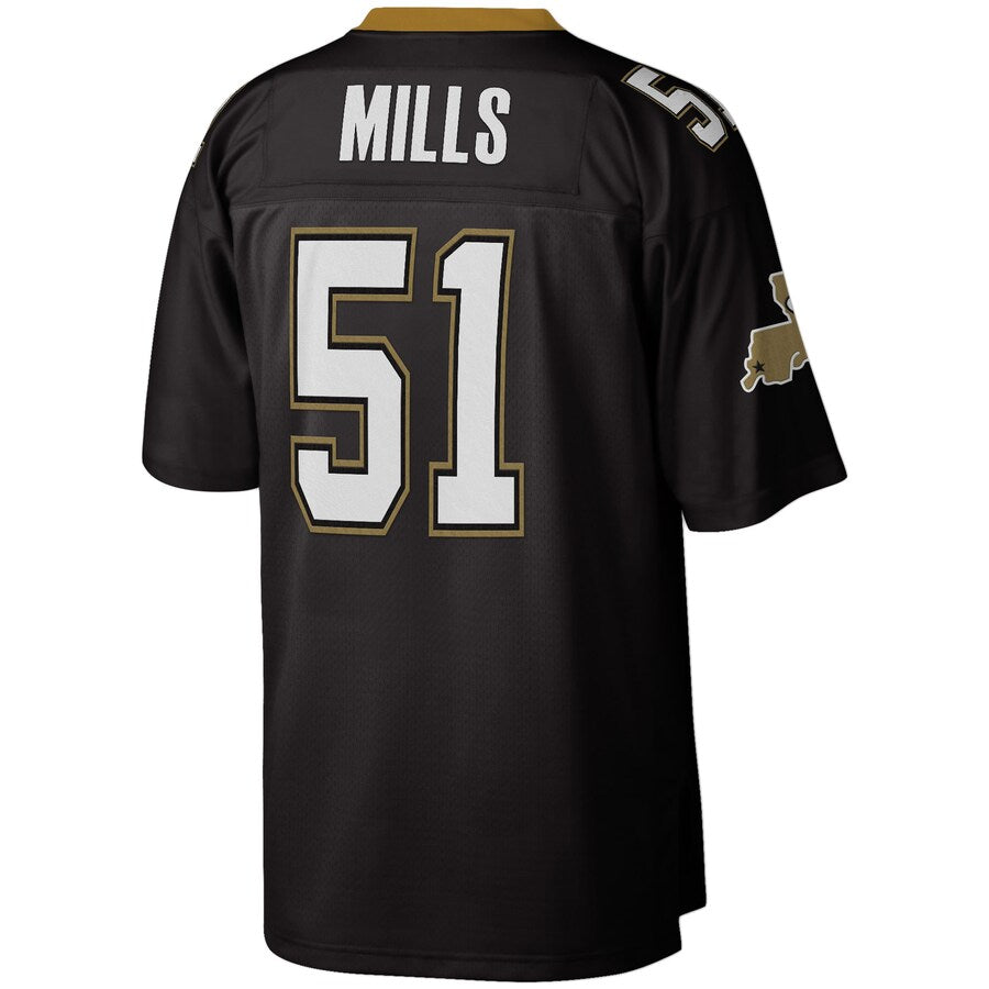 New Orleans Saints Sam Mills 1987 Legacy Black Football Jersey product image
