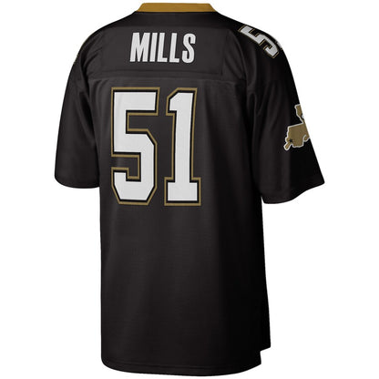 New Orleans Saints Sam Mills 1987 Legacy Black Football Jersey product image