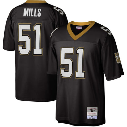 New Orleans Saints Sam Mills 1987 Legacy Black Football Jersey product image