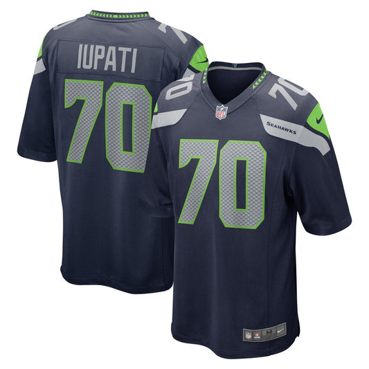 Seattle Seahawks Mike Iupati Game Navy Football Jersey product image