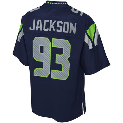 Seattle Seahawks Branden Jackson Pro Line Navy Football Jersey product image