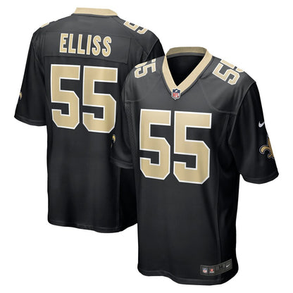 New Orleans Saints Kaden Elliss Game Black Football Jersey product image