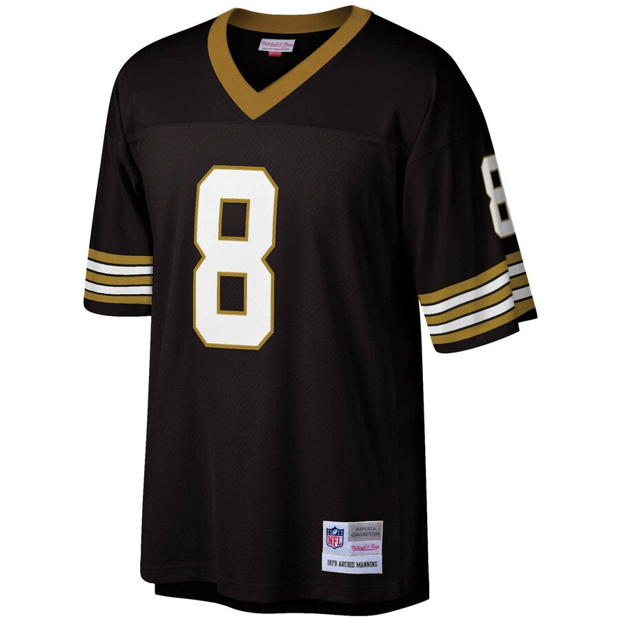 New Orleans Saints Archie Manning Legacy Black Football Jersey product image