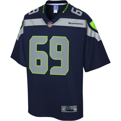 Seattle Seahawks Tyler Ott Pro Line Big & Tall Navy Football Jersey product image