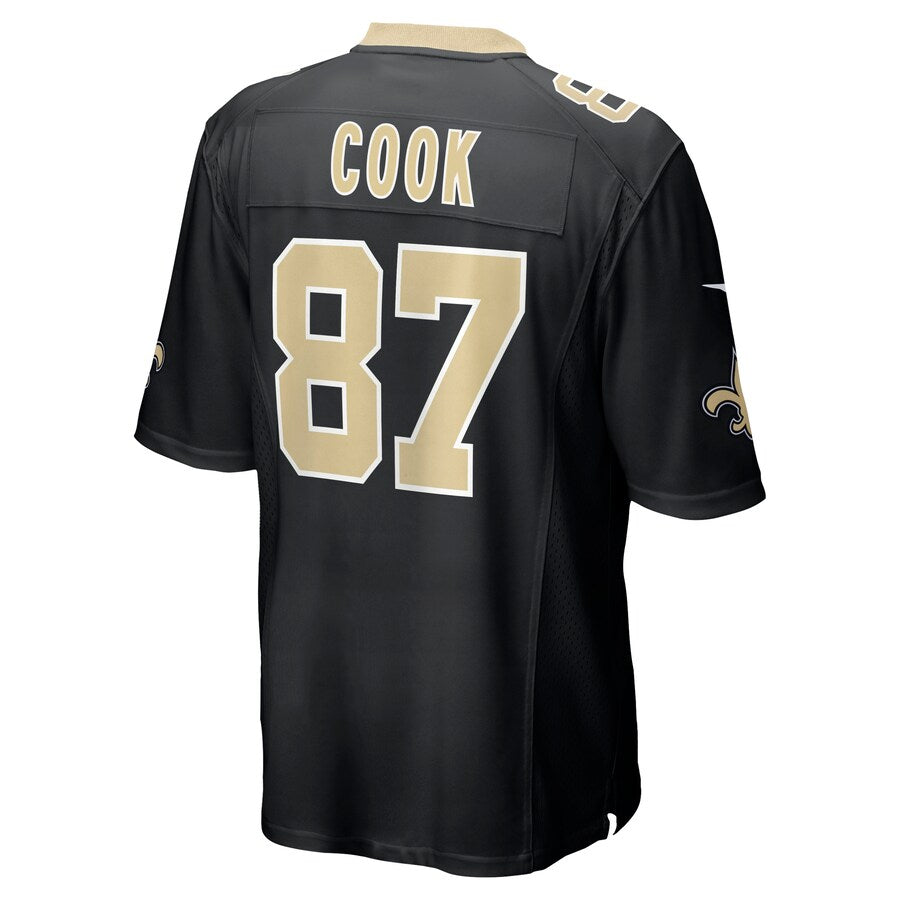 New Orleans Saints Jared Cook Game Black Football Jersey product image