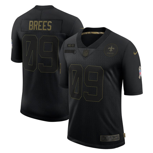 New Orleans Saints Drew Brees Limited Salute To Service Black Football Jersey product image