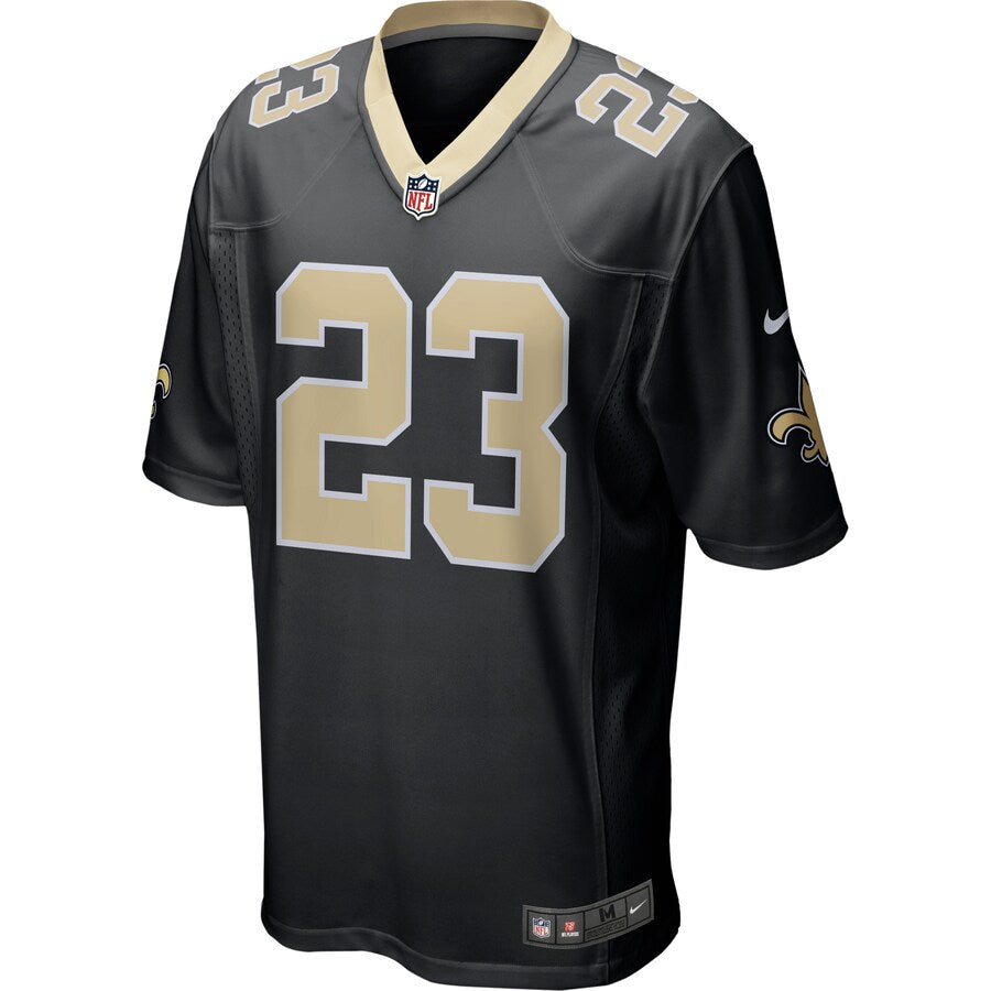 New Orleans Saints Marshon Lattimore Game Black Football Jersey product image