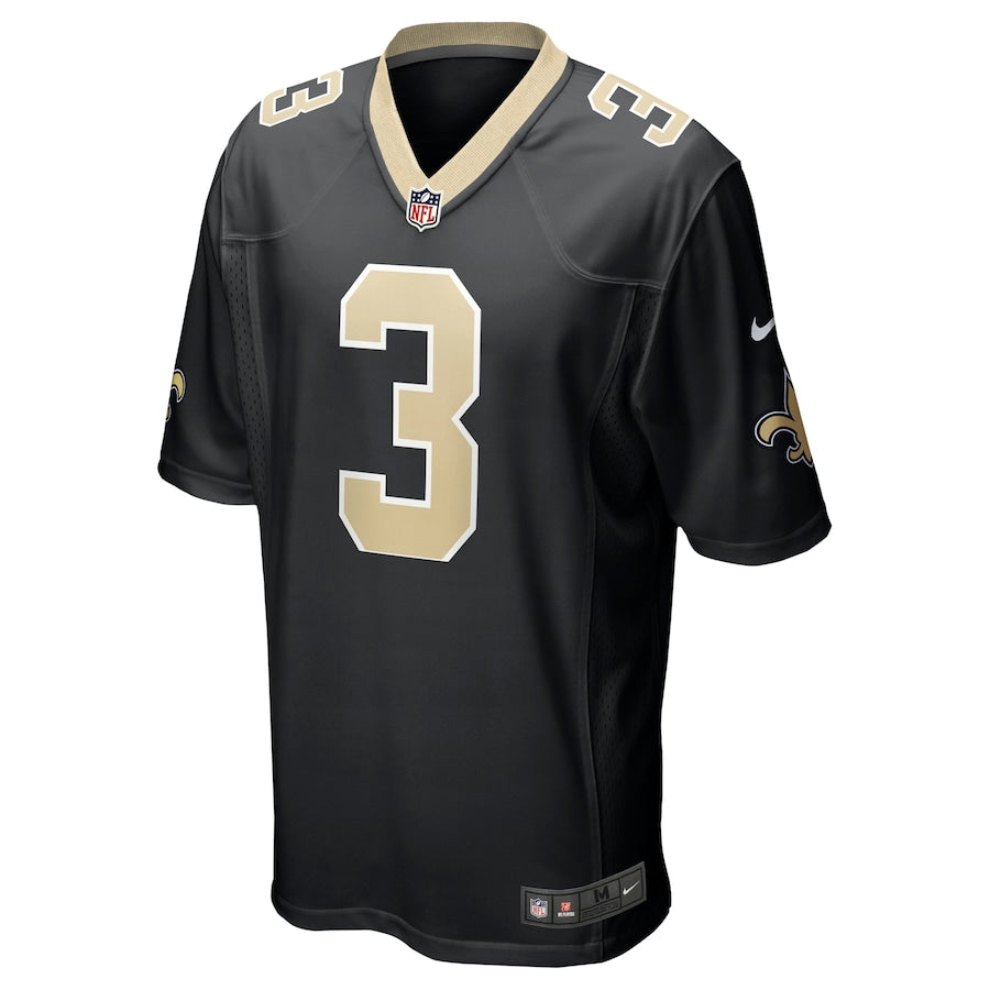New Orleans Saints Wil Lutz Game Black Football Jersey product image