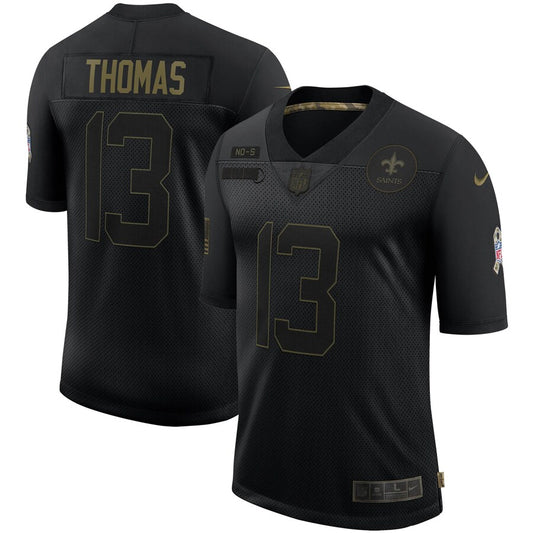 New Orleans Saints Michael Thomas Limited Salute To Service Black Football Jersey product image