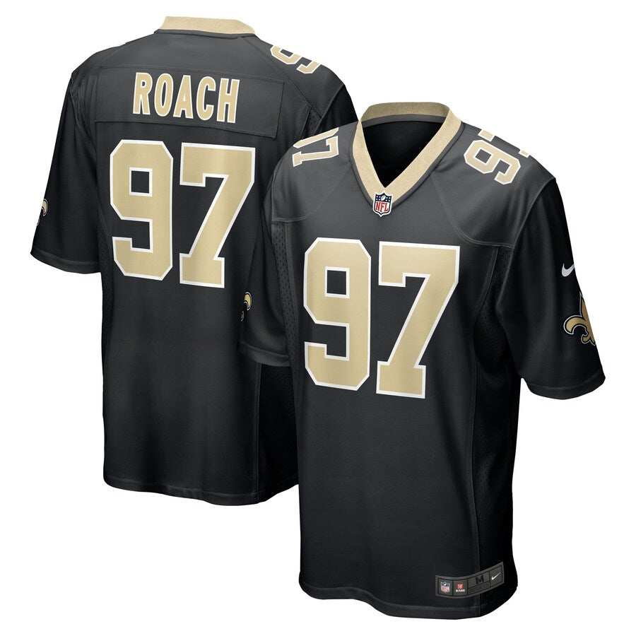 New Orleans Saints Malcolm Roach Team Game Black Football Jersey product image