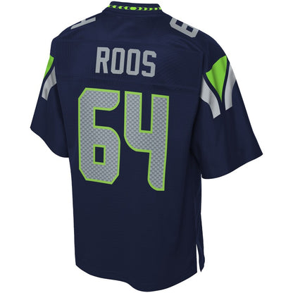 Seattle Seahawks Jordan Roos Pro Line Big & Tall Navy Football Jersey product image