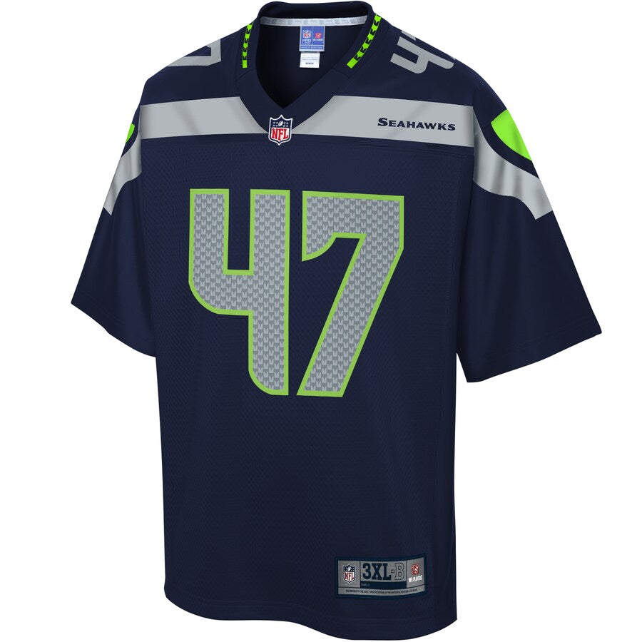 Seattle Seahawks Justin Currie Pro Line Big & Tall Navy Football Jersey product image