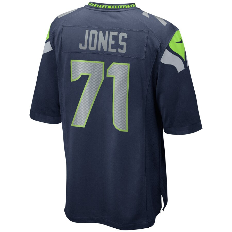 Seattle Seahawks Walter Jones Game Navy Football Jersey product image