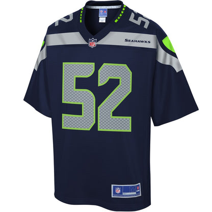 Seattle Seahawks Emmanuel Ellerbee Pro Line Navy Football Jersey product image