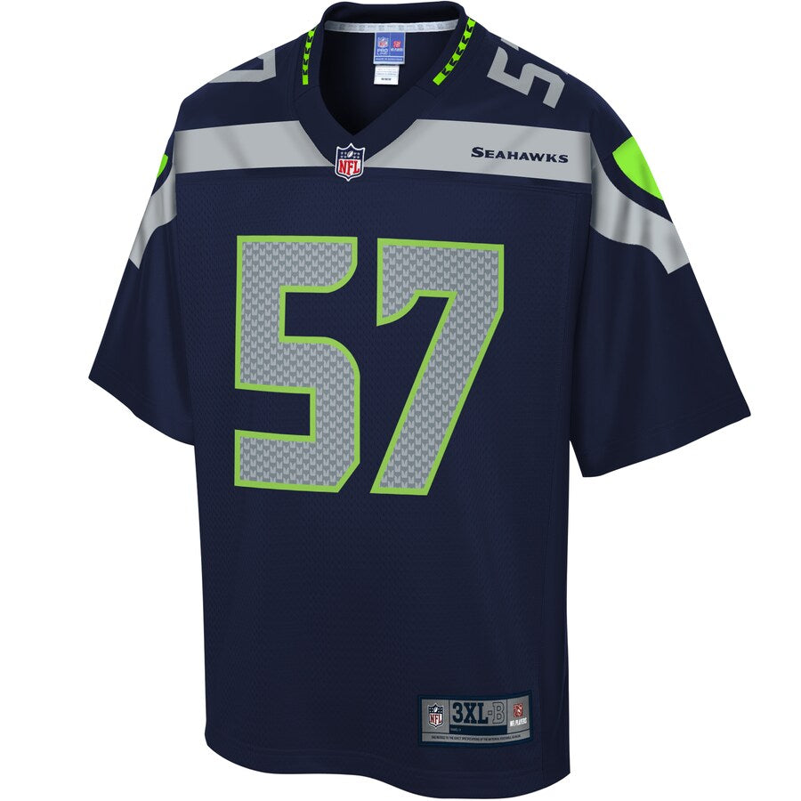 Seattle Seahawks Cody Barton Pro Line Big & Tall Navy Football Jersey product image
