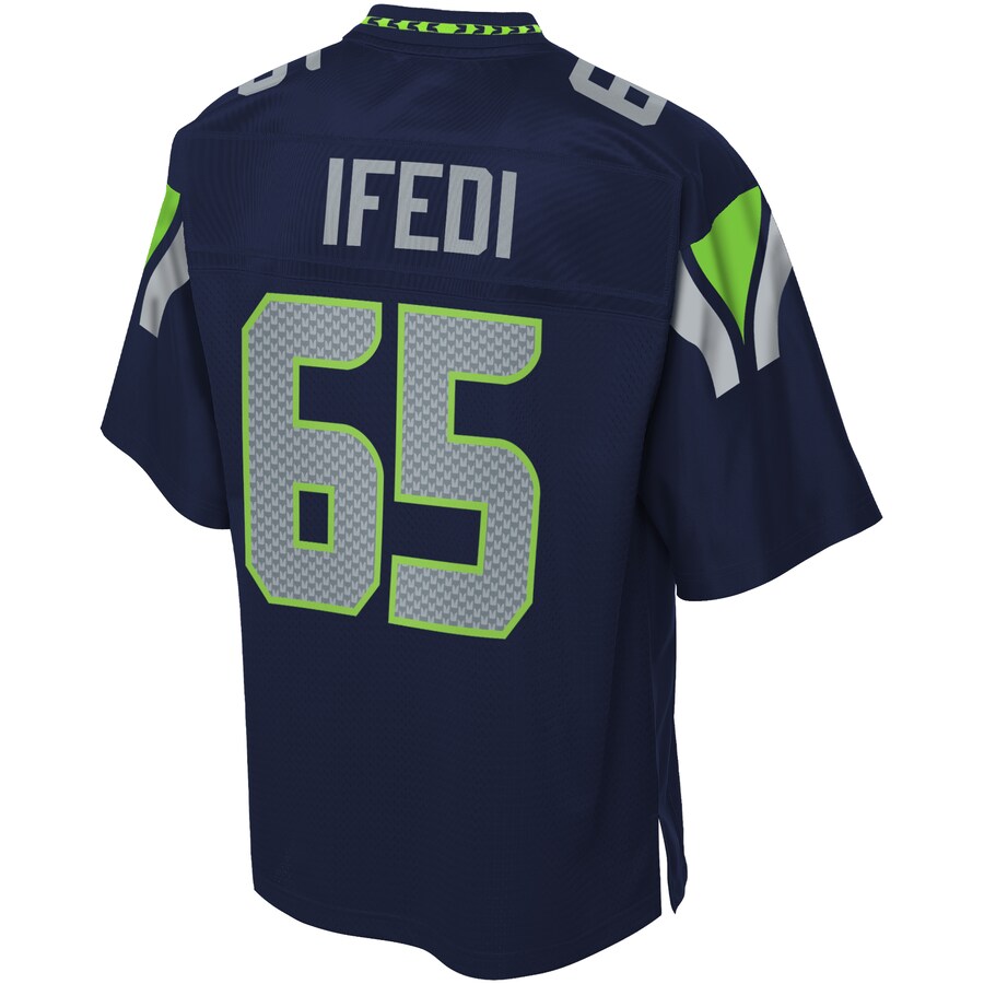 Seattle Seahawks Germain Ifedi Pro Line Navy Football Jersey product image