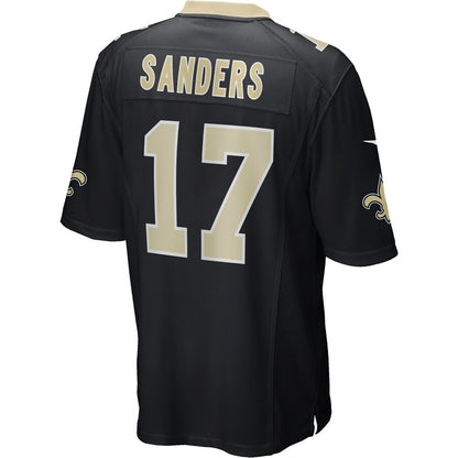 New Orleans Saints Emmanuel Sanders Game Black Football Jersey product image