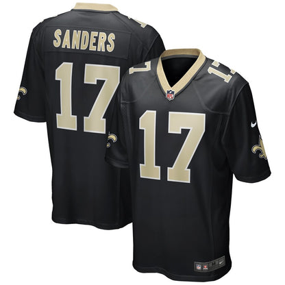 New Orleans Saints Emmanuel Sanders Game Black Football Jersey product image