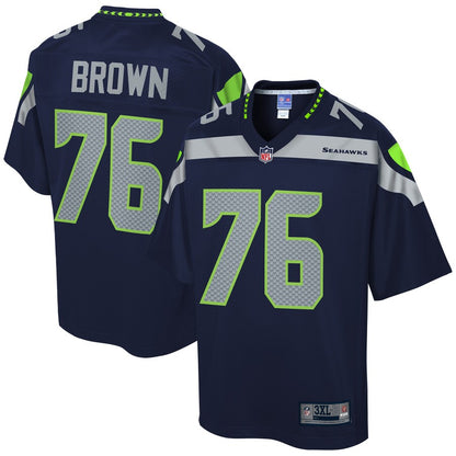 Seattle Seahawks Duane Brown Pro Line Big & Tall Brown Football Jersey product image