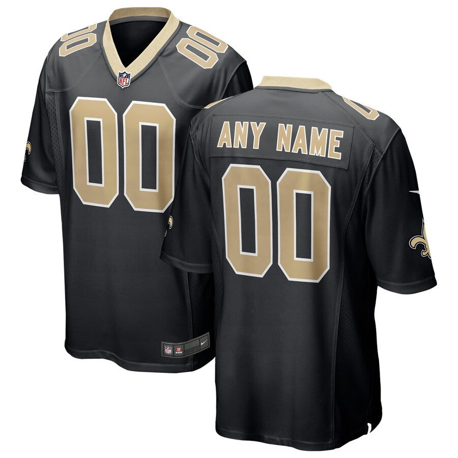 New Orleans Saints 2018 Custom Game Black Football Jersey product image