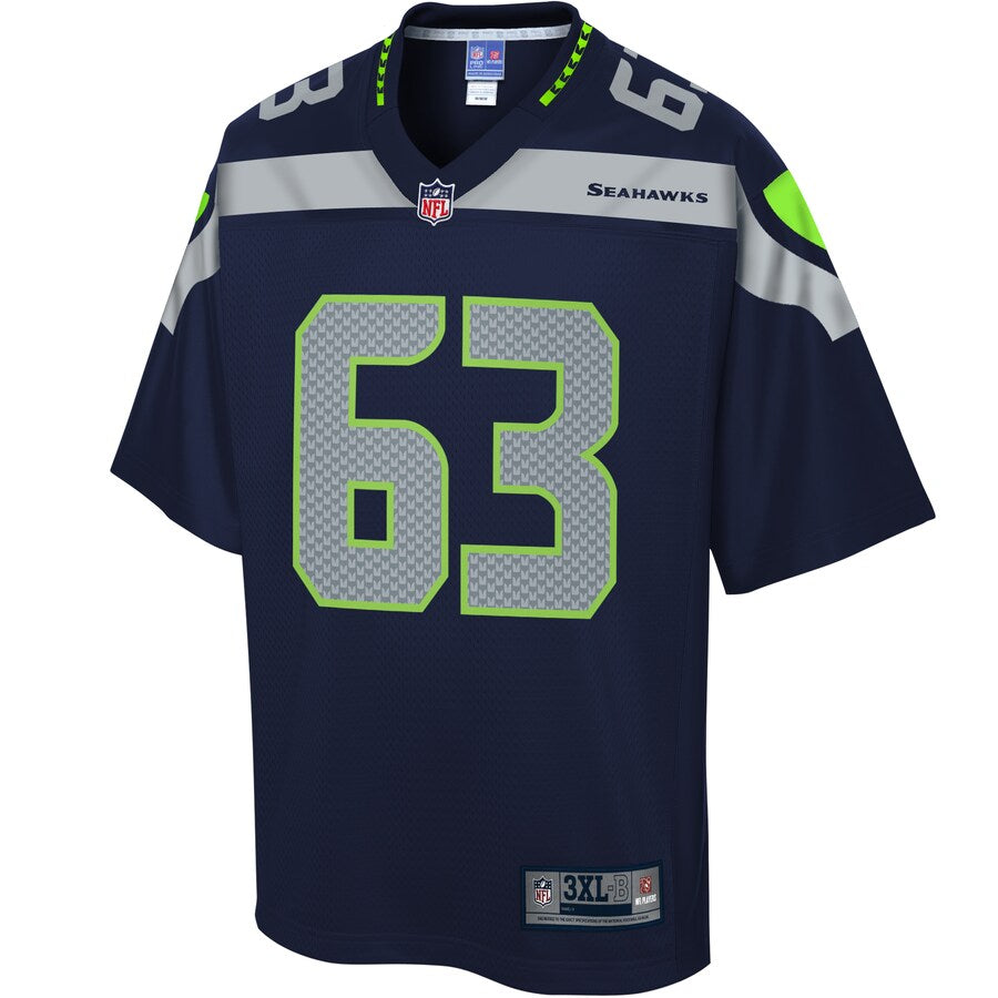 Seattle Seahawks Demetrius Knox Pro Line Big & Tall Navy Football Jersey product image