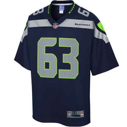 Seattle Seahawks Demetrius Knox Pro Line Big & Tall Navy Football Jersey product image