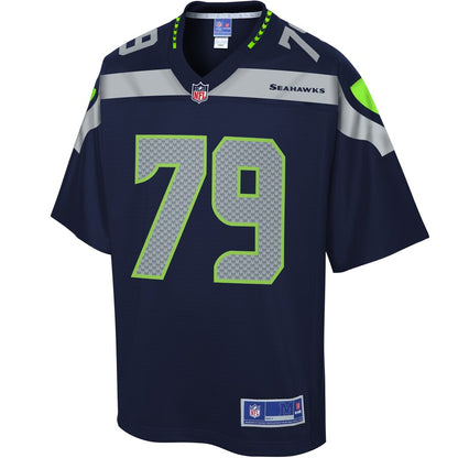 Seattle Seahawks Bryan Mone Pro Line Navy Football Jersey product image