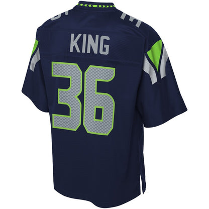 Seattle Seahawks Akeem King Pro Line Team Color Navy Football Jersey product image
