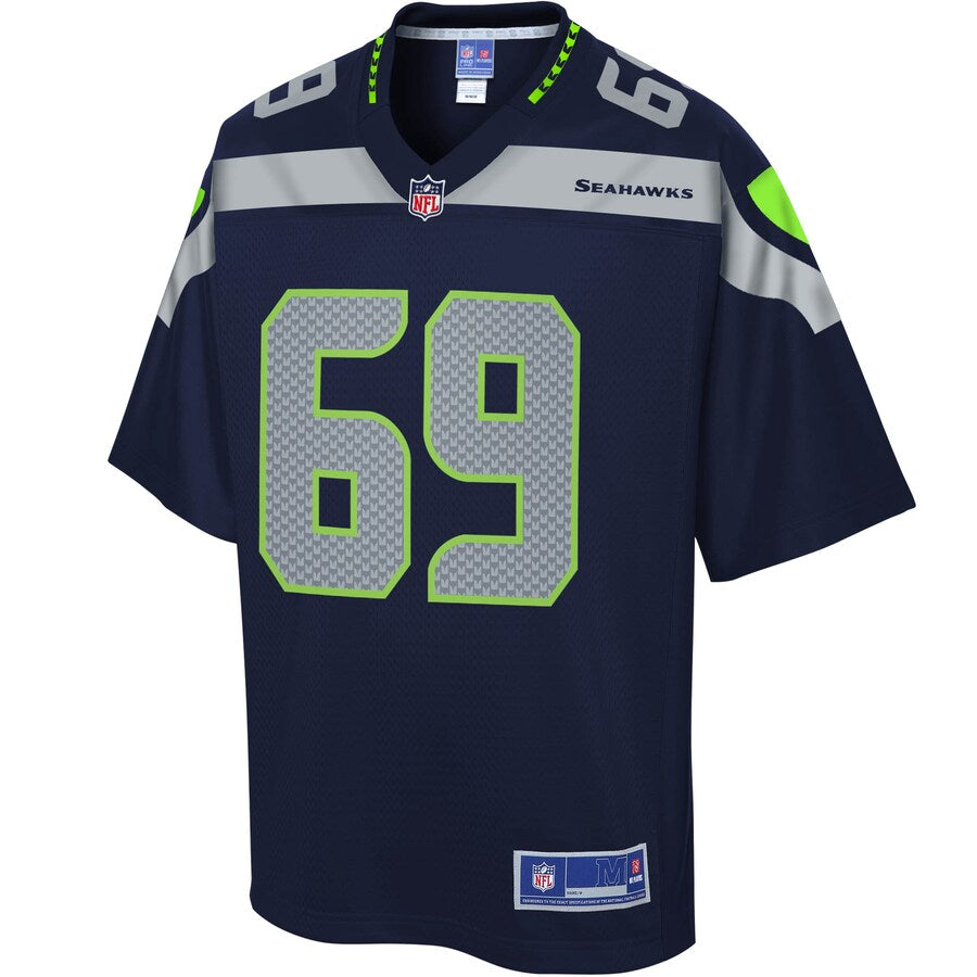 Seattle Seahawks Tyler Ott Pro Line Navy Football Jersey product image