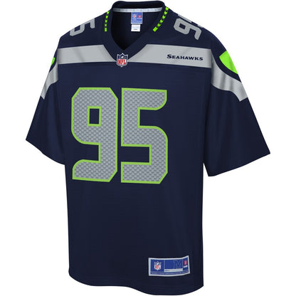 Seattle Seahawks L.j. Collier Pro Line Navy Football Jersey product image