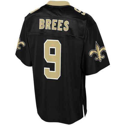 New Orleans Saints Drew Brees Pro Line Black Football Jersey product image