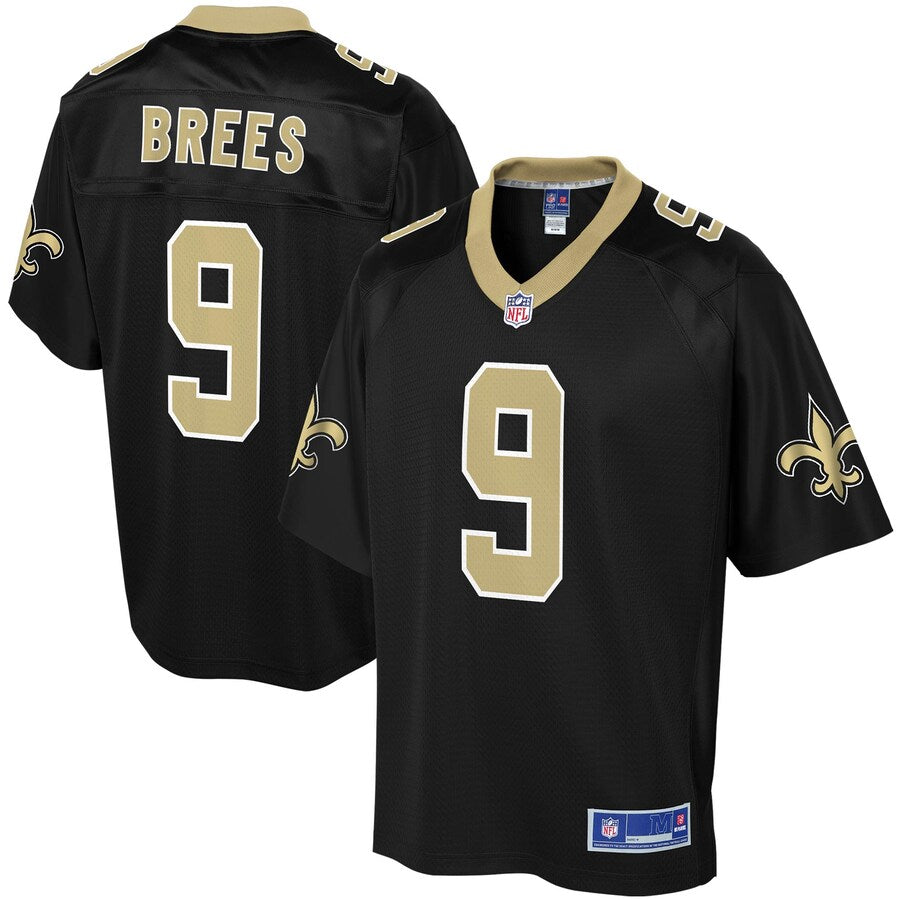 New Orleans Saints Drew Brees Pro Line Black Football Jersey product image