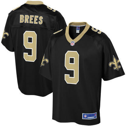 New Orleans Saints Drew Brees Pro Line Black Football Jersey product image