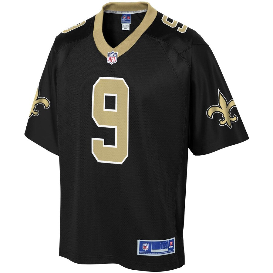 New Orleans Saints Drew Brees Pro Line Black Football Jersey product image