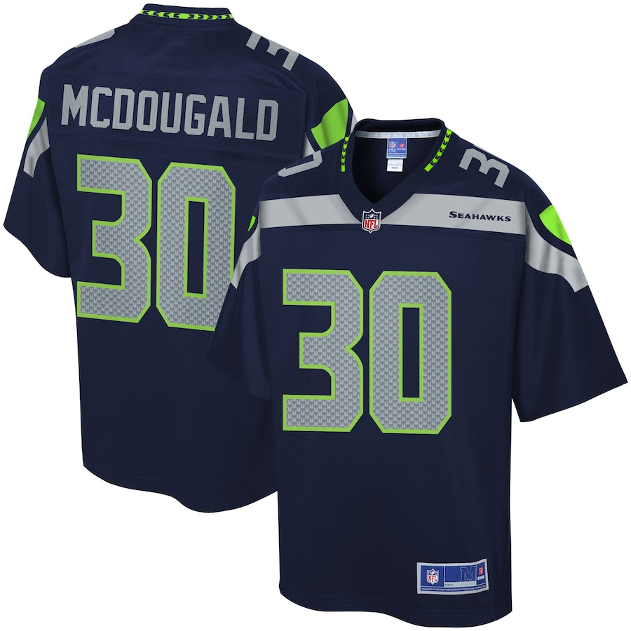Seattle Seahawks Bradley Mcdougald Pro Line Team Color Navy Football Jersey product image