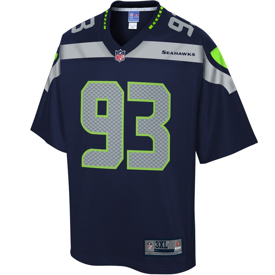 Seattle Seahawks Branden Jackson Pro Line Big & Tall Navy Football Jersey product image
