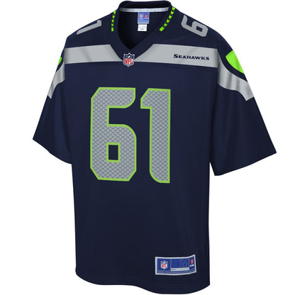 Seattle Seahawks Kyle Fuller Pro Line Team Color Navy Football Jersey product image