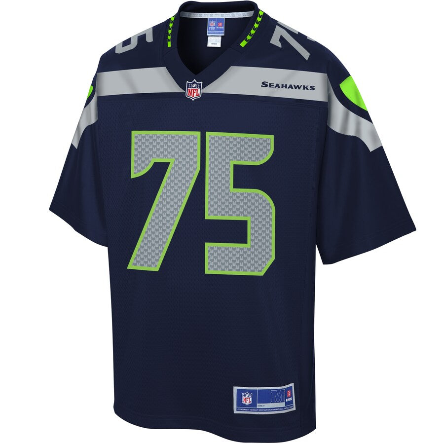 Seattle Seahawks Elijah Nkansah Pro Line Navy Football Jersey product image