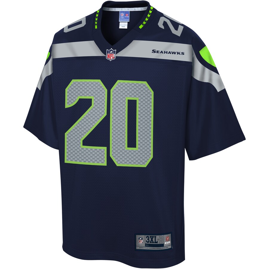 Seattle Seahawks Rashaad Penny Pro Line Big & Tall Navy Football Jersey product image