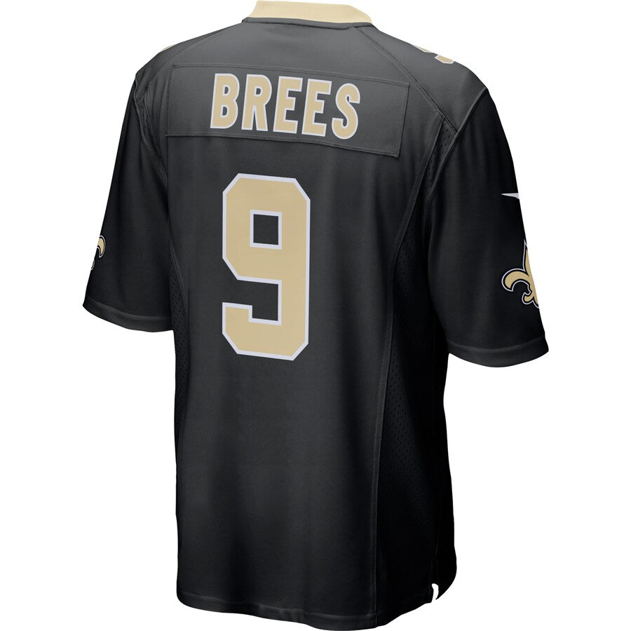 New Orleans Saints Drew Brees Game Team Color Black Football Jersey product image