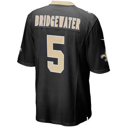 New Orleans Saints Teddy Bridgewater Game Black Football Jersey product image