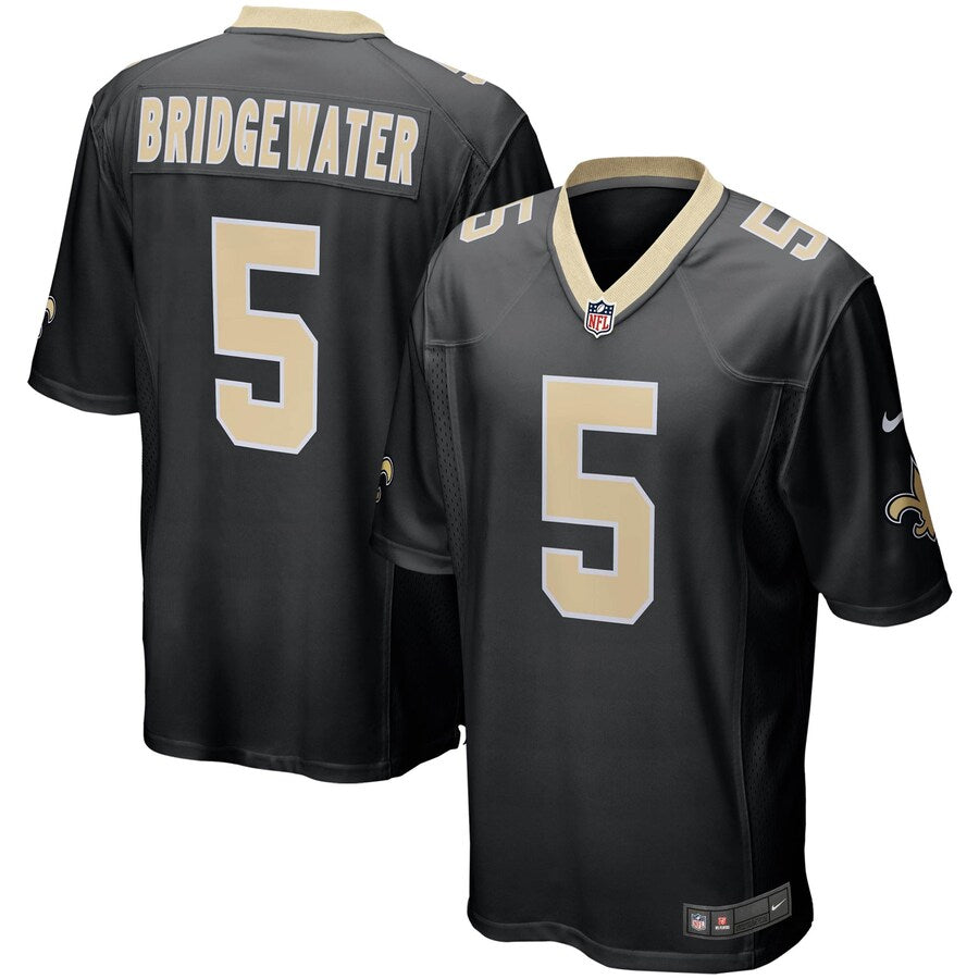 New Orleans Saints Teddy Bridgewater Game Black Football Jersey product image