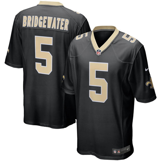 New Orleans Saints Teddy Bridgewater Game Black Football Jersey product image