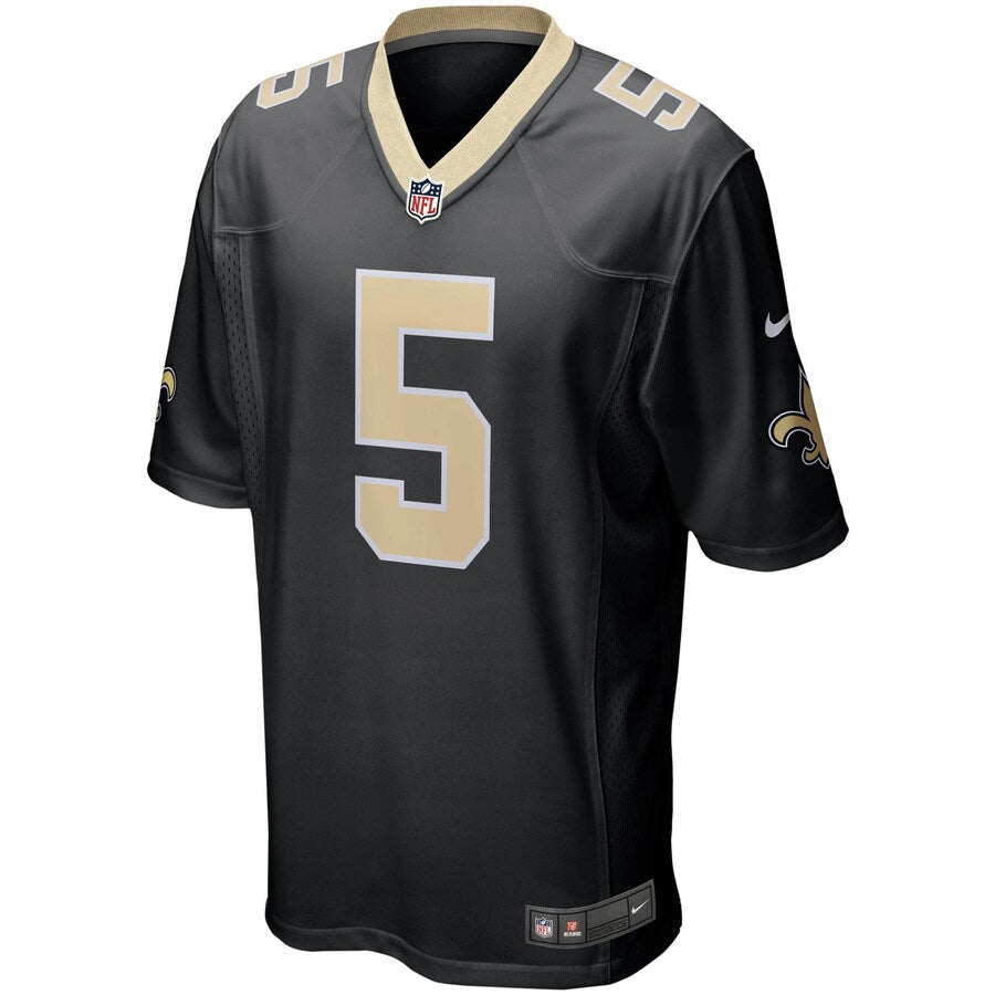 New Orleans Saints Teddy Bridgewater Game Black Football Jersey product image