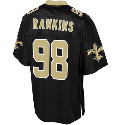 New Orleans Saints Sheldon Rankins Pro Line Big & Tall Black Football Jersey product image